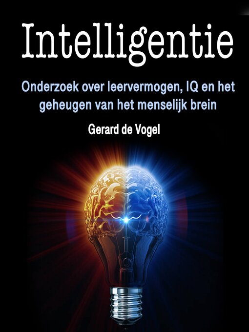 Title details for Intelligentie by Gerard de Vogel - Available